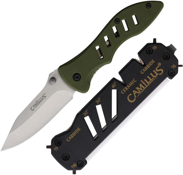 Camillus Knives Field Linerlock/SharpenerCombo