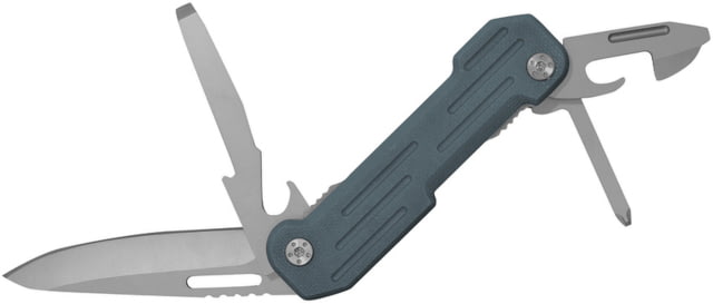 Camillus Knives Pocket Block Multi Tool Slate 2.5" titamium bonded 420 stainless blade Blue G10 handle - Camillus Knives