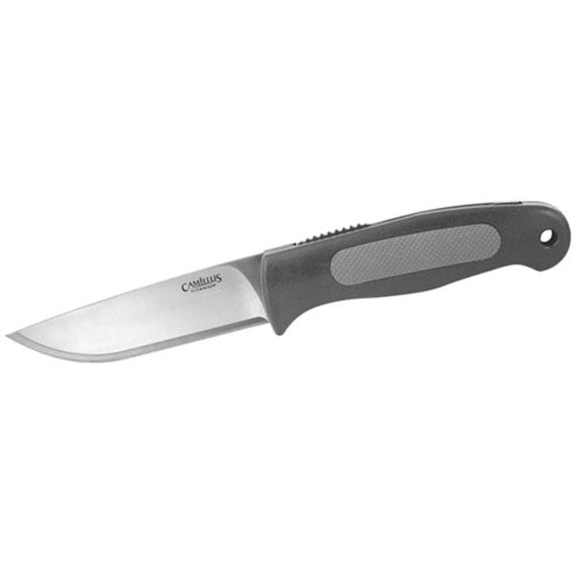 Camillus Knives TigerSharp Fixed Titanium 3.75in. Blade Knife Black Sheath Included 196189 - Camillus Knives