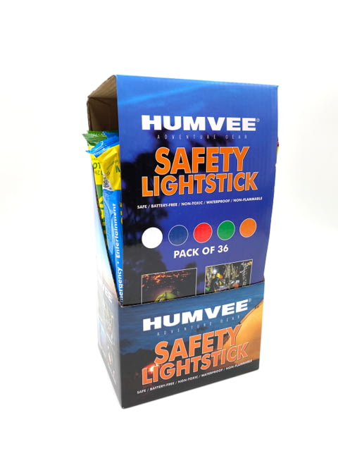 Humvee 6 Safety Glow Sticks Display Of 36 - Campco