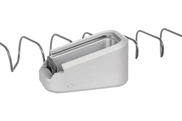 Canik Magazine Extension TP9 Series 9mm 3-Round Aluminum Silver 3RD - Canik