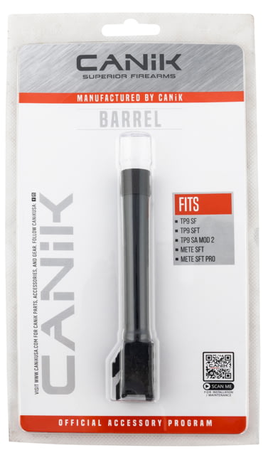 EDEMO Century Arms TP9 Full Size Match Grade Barrel Canik TP9SF/TP9SFx/Mete SFT 9mm Luger Black Melonite  EDEMO1 - Canik