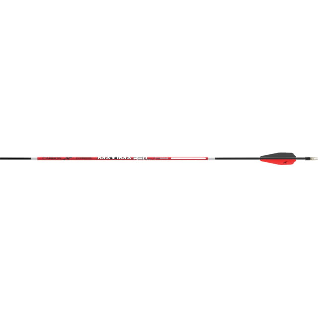 Carbon Express Maxima RED 4mm Arrows 350 Spine 6 Pieces Black - Carbon Express
