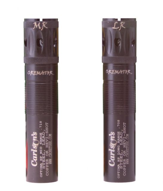 Carlson's Choke Tubes Carlson's Choke Tubes Cremator Ported - Beretta Optima HP 12 Gauge Mid Range/Long Range Choke Tubes Black Pack of 2 - $125.49 at Optics Planet