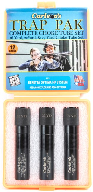 Carlson's Choke Tubes Trap Pack Choke Tube Set Beretta Optima HP 12 gauge Black - Carlson's Choke Tubes