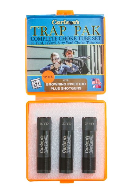 Carlson's Choke Tubes Trap Pack Choke Tube Set Browning Invector Plus 12 gauge Black - Carlson's Choke Tubes