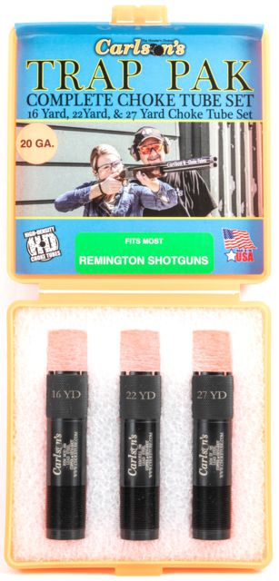 Carlson's Choke Tubes Trap Pack Choke Tube Set Remington 20 gauge Black - Carlson's Choke Tubes