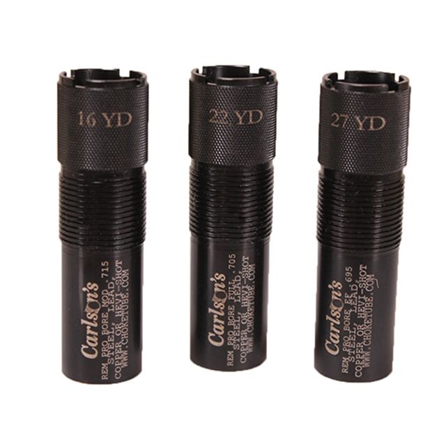 Carlson's Choke Tubes Trap Pack Choke Tube Set Remington Pro Bore 12 gauge Black - Carlsons Choke Tubes