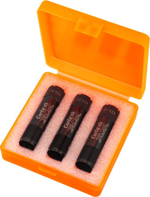 Carlson's Choke Tubes Trap Pack Choke Tube Set Ruger Long 12 gauge Black - Carlsons Choke Tubes