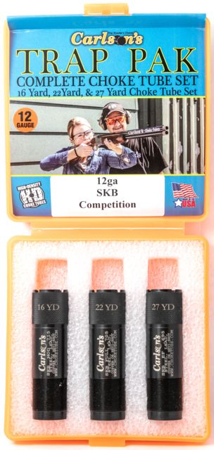 Carlson's Choke Tubes Trap Pack Choke Tube Set SKB Competition 12 gauge Black - Carlsons Choke Tubes