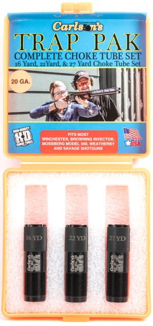 Carlson's Choke Tubes Trap Pack Choke Tube Set Winchester 20 gauge Black - Carlson's Choke Tubes
