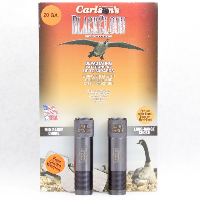 Carlson's Choke Tubes Black Cloud Browning Invector Plus 20ga 2 Pack MR & LR Titanium - Carlson's Choke Tubes