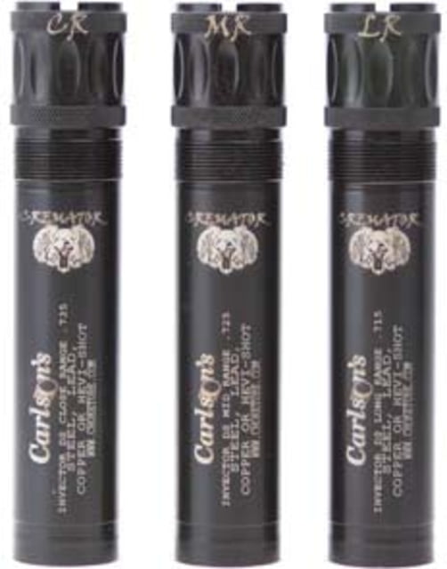 Carlson's Choke Tubes Cremator Non-Ported 12 Gauge Browning Invector DS Waterfowl Choke Tubes - 3 Pack Close Range Medium Range & Long Range Black - Carlson's Choke Tubes