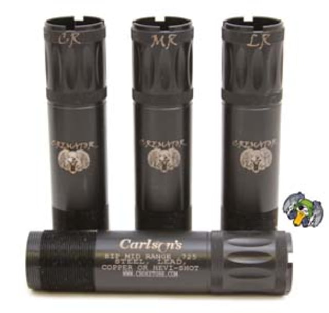 Carlson's Choke Tubes Cremator Non-Ported 12 Gauge Browning Invector Plus Waterfowl Choke Tubes - 3 Pack Close Range Medium Range & Long Range Black - Carlson's Choke Tubes