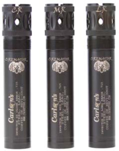 Carlson's Choke Tubes Cremator Ported 12 Gauge Browning Invector DS Waterfowl Choke Tubes - 3 Pack Close Range Medium Range & Long Range Black - Carlson's Choke Tubes