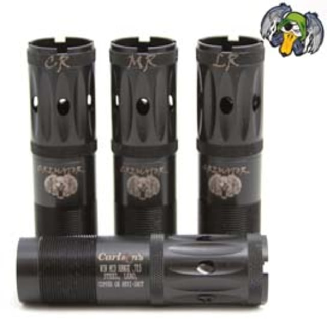 Carlson's Choke Tubes Cremator Ported 12 Gauge Winchester/Browning Invector/Mossberg 500 Waterfowl Choke Tubes - 3 Pack Close Range Medium Range - Carlson's Choke Tubes