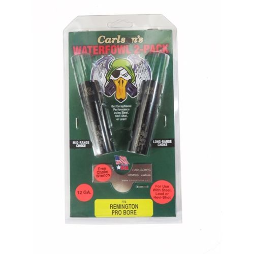 Carlson's Choke Tubes Rem. Delta Waterfowl Extended Choke Tube Pro Bore 1704 Stainless Steel Extended Range Delta Waterfowl 2 Pk. 12 Gauge - Carlson's Choke Tubes