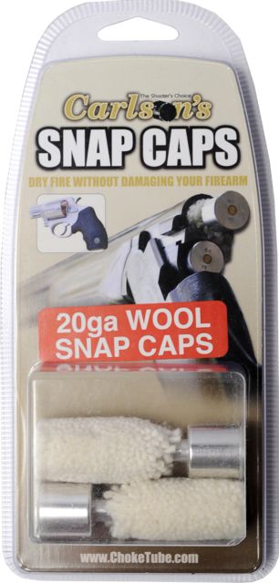 Carlson's Choke Tubes Wool Snap Caps 20 Gauge 2 per package