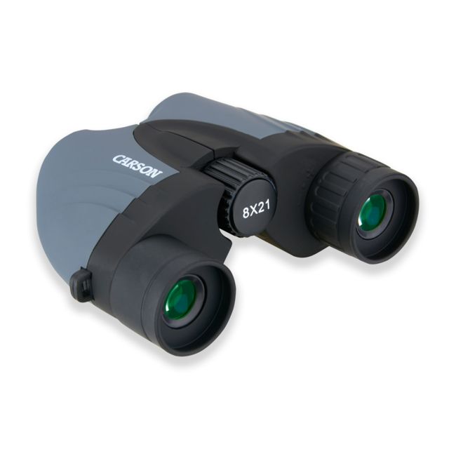 Carson Tracker 8x21mm Porro Prism Binoculars Matte Black - Carson