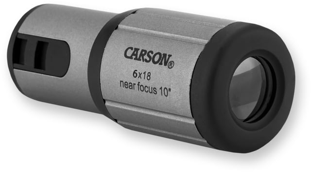 Carson CloseUp 6x18 Close-Focus Portable Monocular Gray/Black - Carson