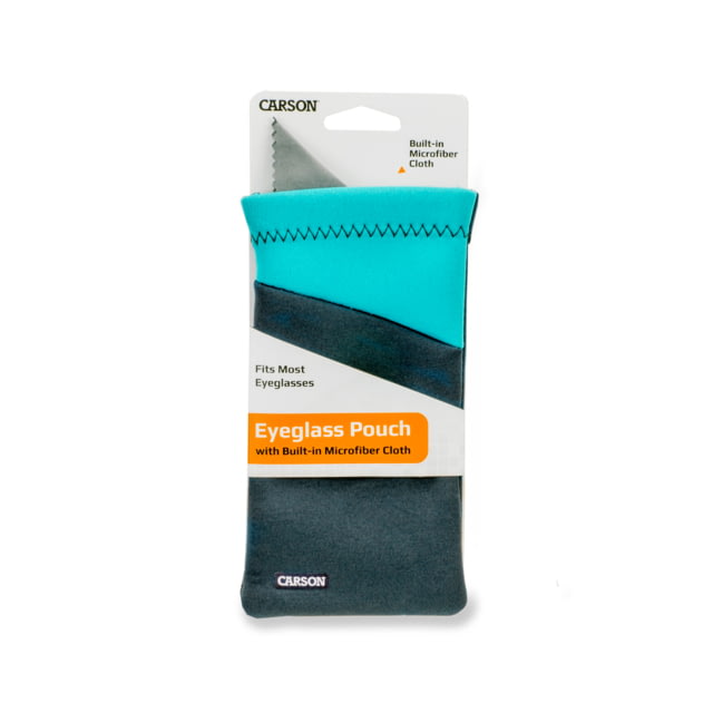Carson Eyeglasses Microfiber Lens Cloth in Pouch Blue 4.3 x 0.5 x 6.9 in - Carson