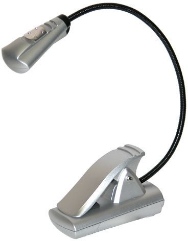 Carson FlexNeck Ultra-Bright Fully Adjustable LED Book Light Silver - Carson