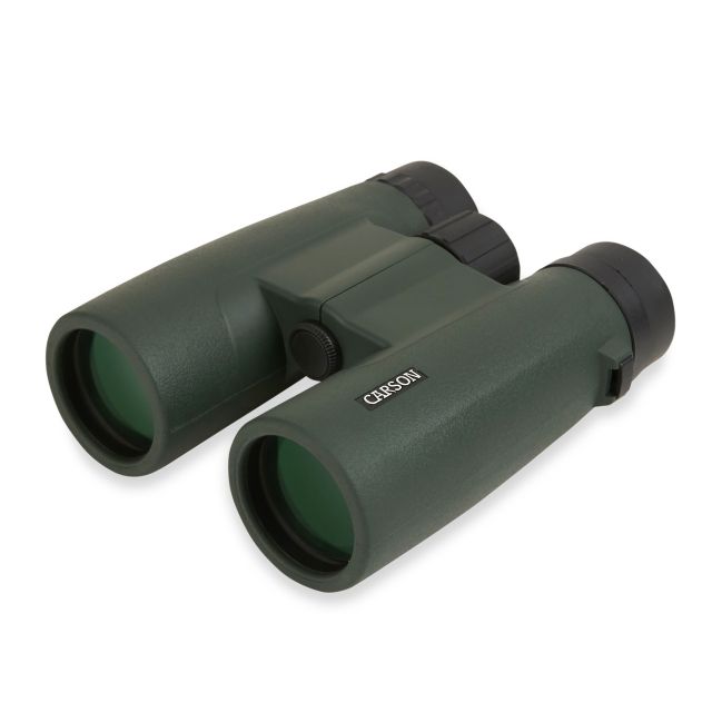 Carson JR Series 8x42mm Roof Prism Binocular Matte Green - Carson