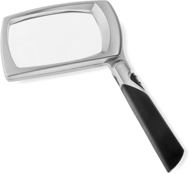 Carson LED Lighted Folding Rectangular Magnifier 2.5x Power Silver/Black Small - Carson