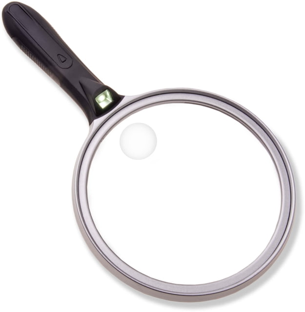 Carson LED Lighted Oversized Handheld Magnifier 1.5x Power 5in Black/Silver Small - Carson