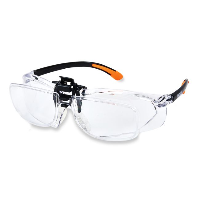 Carson Magnifying Safety Glasses Scratch-Resistant Poly Carbonate Lenses Clear 2.5 diopter - Carson