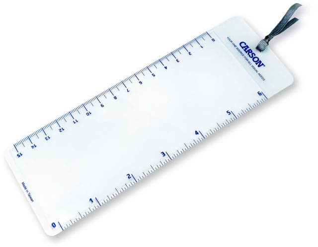 Carson MagniMark 2.5x Compact Page Magnifier Loupe with 6in Ruler - Carson