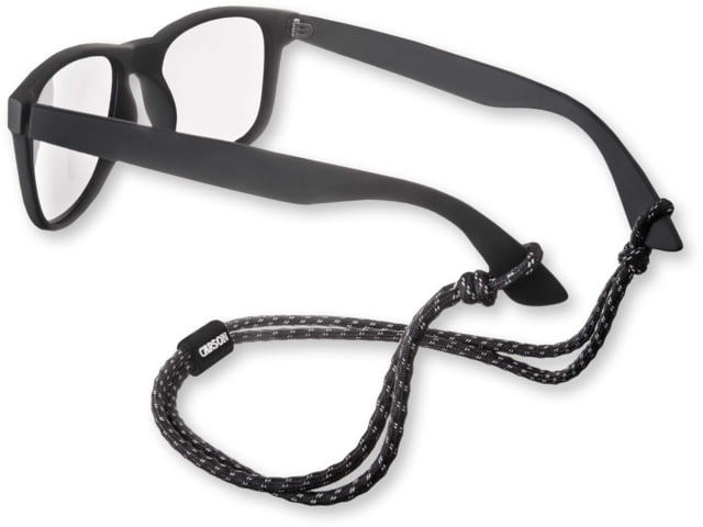 Carson Optical Paracord Eyewear Retainers Black/Reflective Grey - Carson