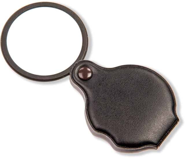 Carson Slide-OpenGlass Magnifier 4x w/Attached Case Black Small - Carson