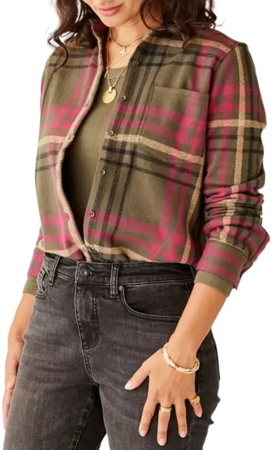 Carve Designs Fairbanks Supersoft Shirt - Women's Fir Multiplaid Medium