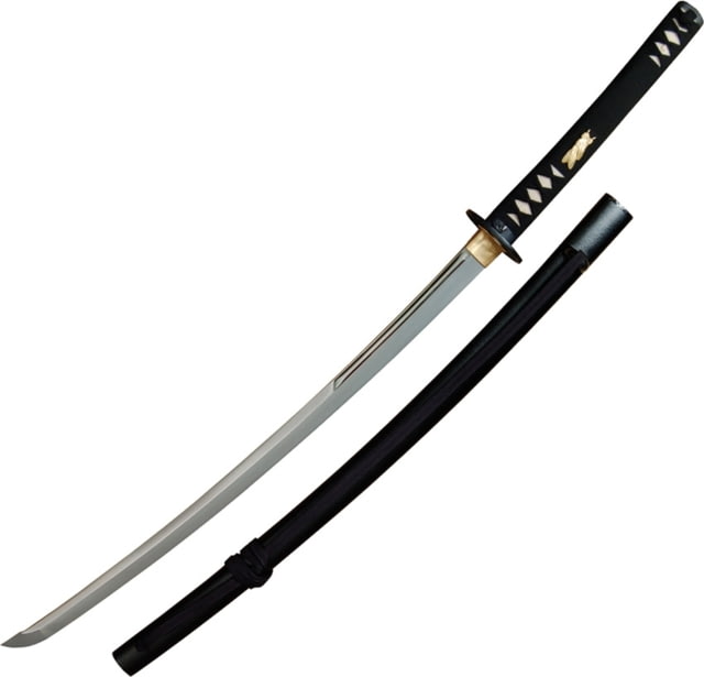 Cas Hanwei Raptor Unokubi Zukuri Kaa Raptor Series 42.5in Overall 28.38in 5160 Carbon Steel Blade Black Cord Wrapped Handle Unokubi-Zukuri Shaped - Cas Hanwei