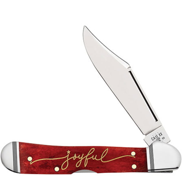 Case Case  CopperLock Christmas Joyful Tin Mini - Case Knives