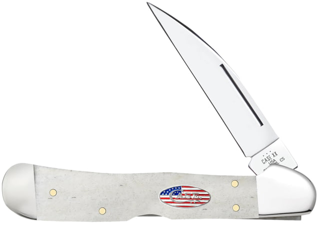 Case  CopperLock EDC Folding Clip Point Plain Mirror Polished Tru-Sharp SS - Case