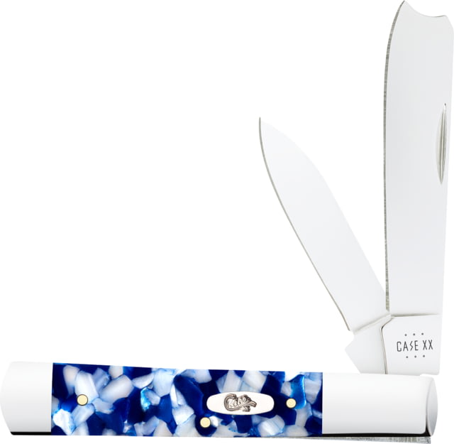 Case Razor Folding Knife Tru-Sharp Stainless Plain Blue - Case