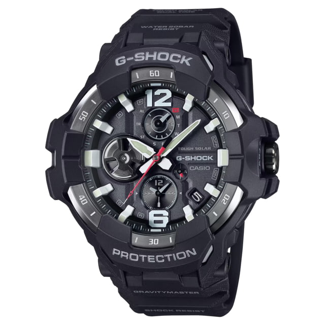 Casio G-Shock Gravity Master Men's Analog-Digital Watch 55mm Case Diameter Steel Bezel Black Bio-based Resin Band