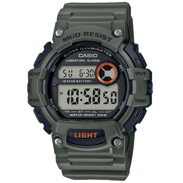 Casio Outdoor Digital MUD Resistant Resin Watch - Men's Green One Size