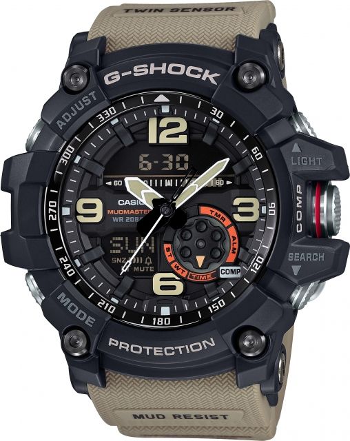 Casio Tactical Master of G Mudmaster Watch Brown Band Brown