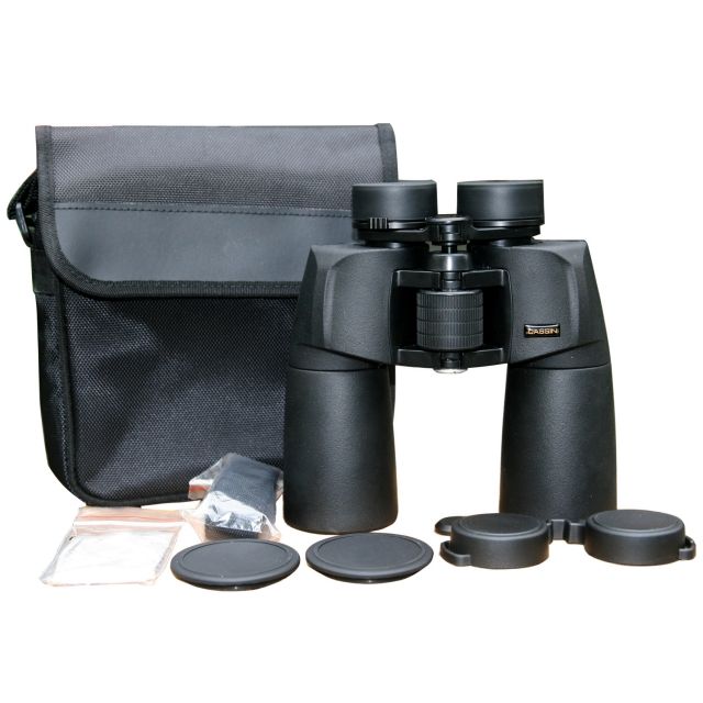 Cassini 7.5x50mm Waterproof Porro Prism Binocular and Case Matte Black - Cassini