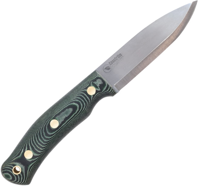 Casstrom No. 10 Micarta Forest Knife 8.63in Overall 4in Satin Sleipner Tool Steel Blade Green Canvas Micarta Handle Scandi Grind Blade Black Kydex - Casstrom