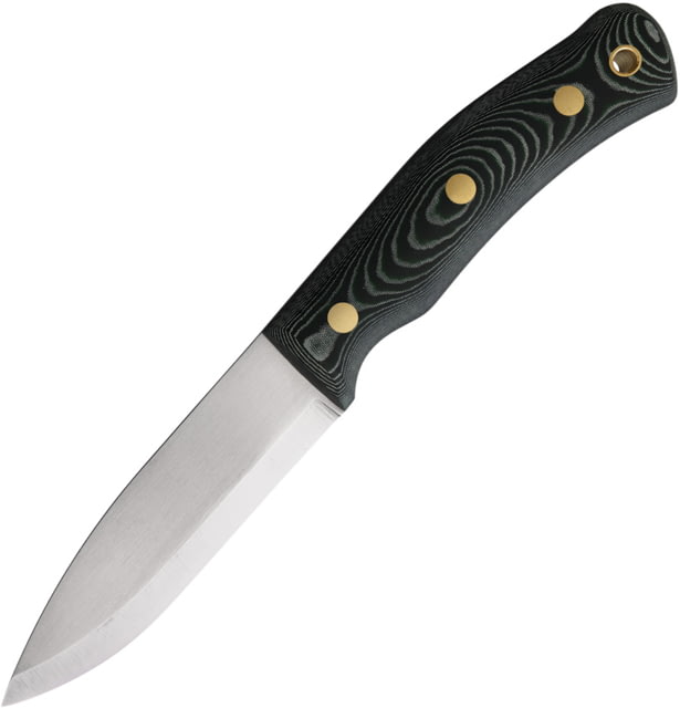 Casstrom No. 10 SFK Micarta Knife 8.63in Overall 4in Satin 14C28N Sandvik SS Blade Green Micarta Handle Black Kydex Sheath - Casstrom