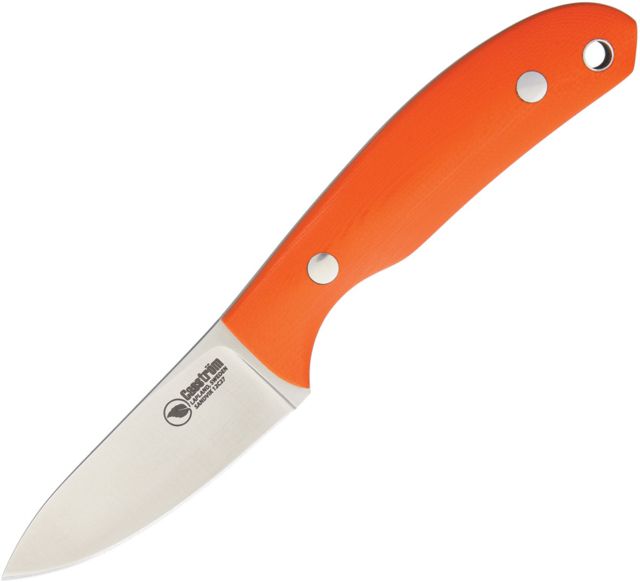 Casstrom Safari Orange G10 Fixed Blade Knife 2.5in Standard Edge Satin Orange G10 Handle - Casstrom
