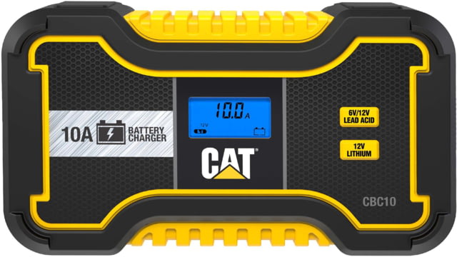 CAT 10 Amp Professional Battery Charger Yellow/Black - Caterpillar