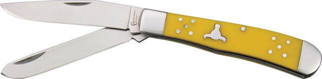 Cattleman'S Cutlery Trapper Yellow Derlin Knife - Cattleman's Cutlery