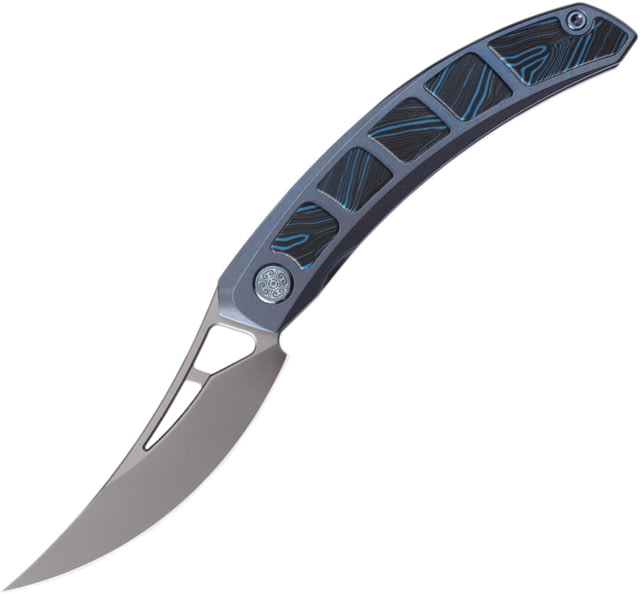 Cavol Knives Kamasu Framelock G10/Ti Blue CVL - Cavol Knives