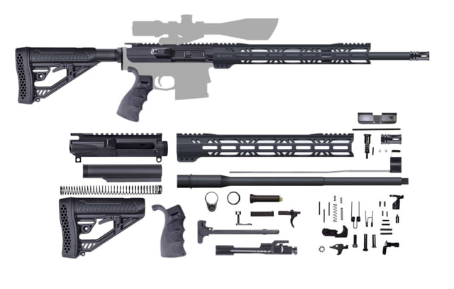 CBC Industries Unassembled AR-10 Rifle Kit 20 in 0.308 Win Black - Cbc Industries