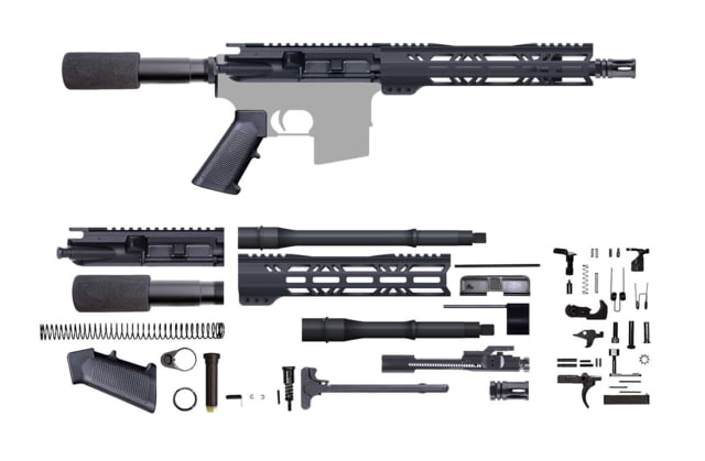 CBC Industries Unassembled AR-15 Pistol Kit 10.5 in 7.62X39 Black - Cbc Industries